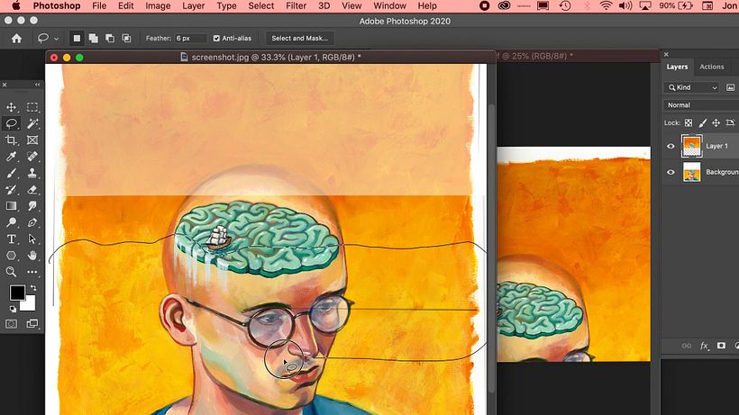 Tutorial Photoshop: cómo escanear y ajustar arte final 13