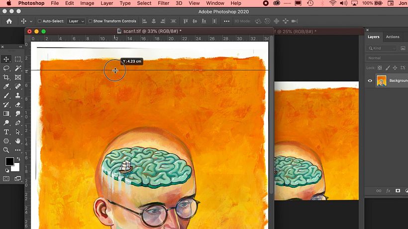 Tutorial Photoshop: cómo escanear y ajustar arte final 15