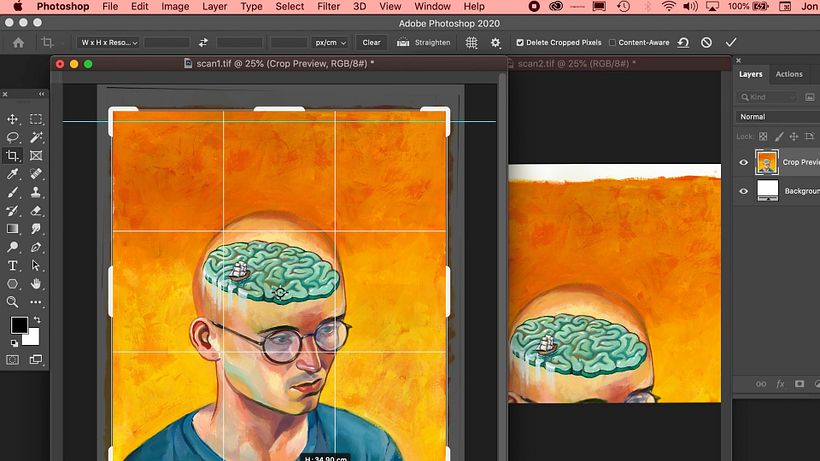 Tutorial Photoshop: cómo escanear y ajustar arte final 17