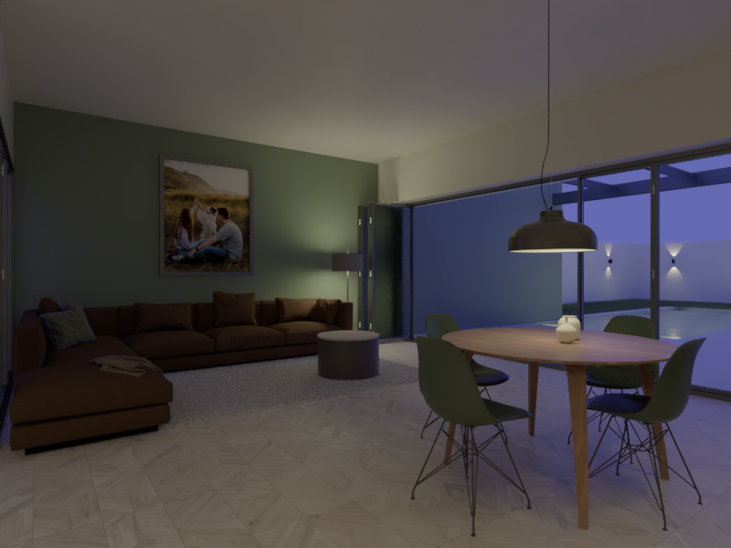 Interior nocturno
