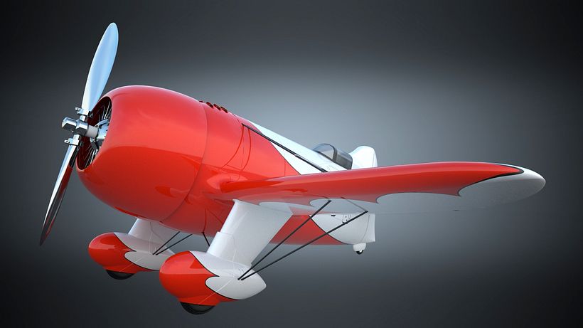 Gee Bee R2 - Práctica de modelado y render 0