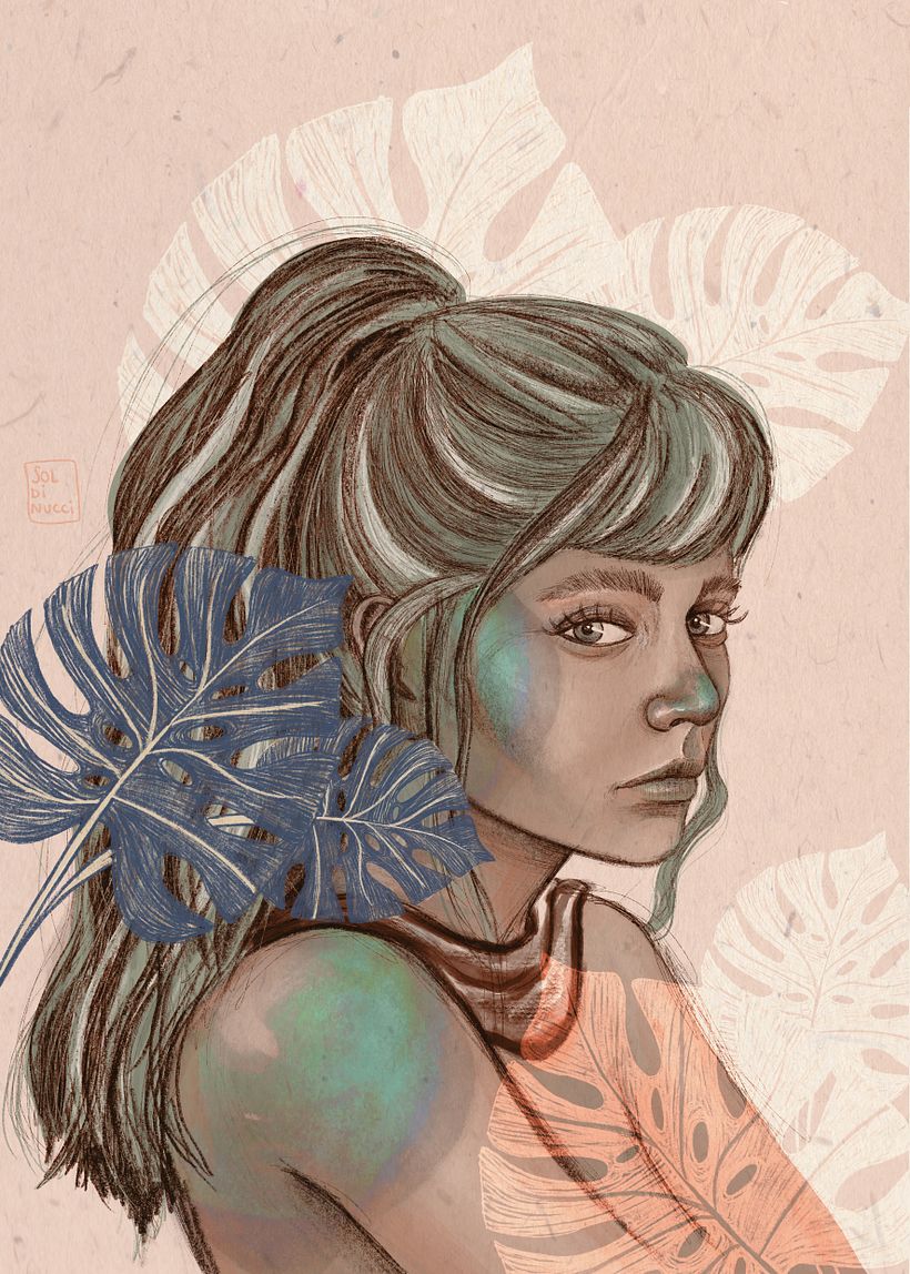 Mi Proyecto del curso: Retrato ilustrado con Procreate -1