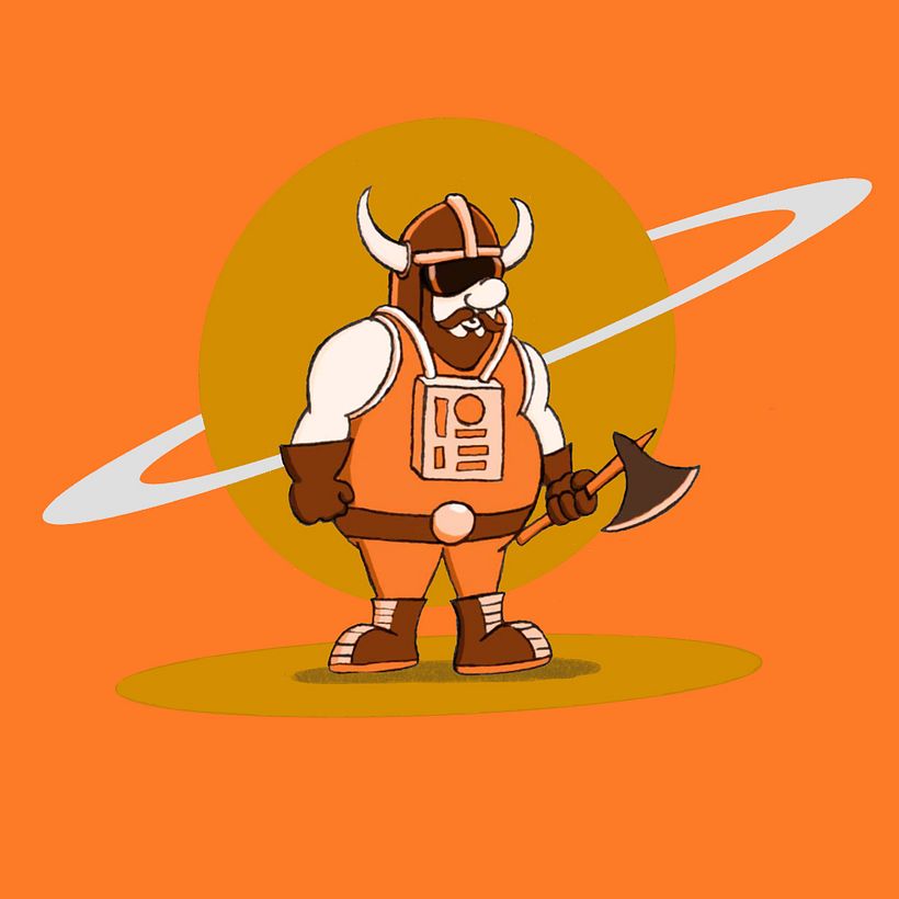 Fábrica de personajes ilustrados: Los 3 Vikingos Galácticos 3
