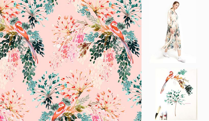 Estampado Textil Para Southern Cotton.