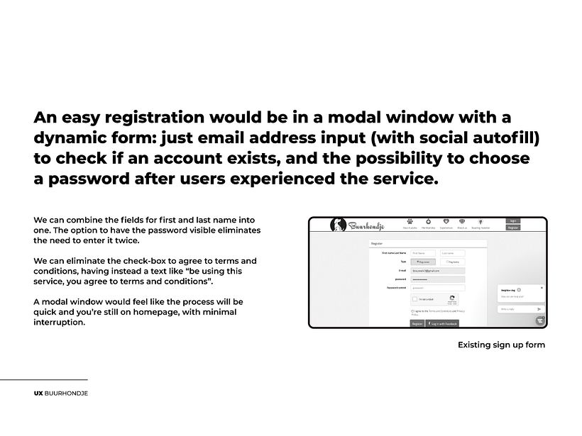 User experience overhaul for dog sharing community to improve homepage conversion and the registration process 4