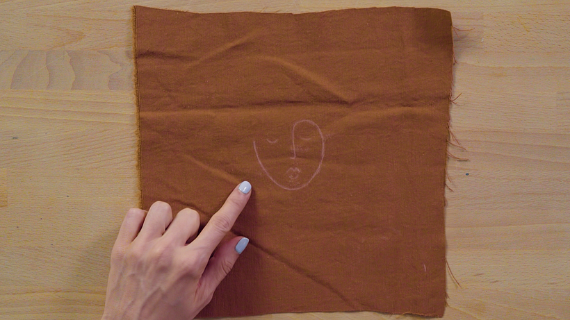 Our drawing transferred