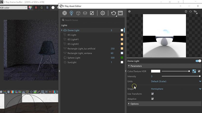 Cambia la Textura asociada a la Dome Light