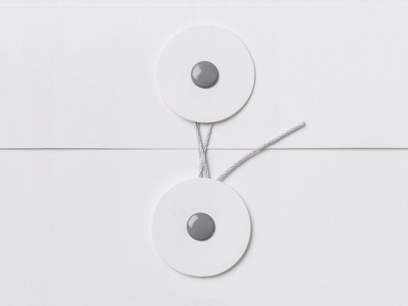 Colour matched fastener and thread.