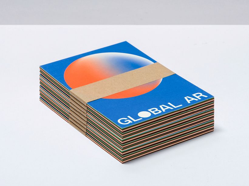 The postcards were packed & printed on a paper made from recycled coffee cups, transforming waste destined for landfill.