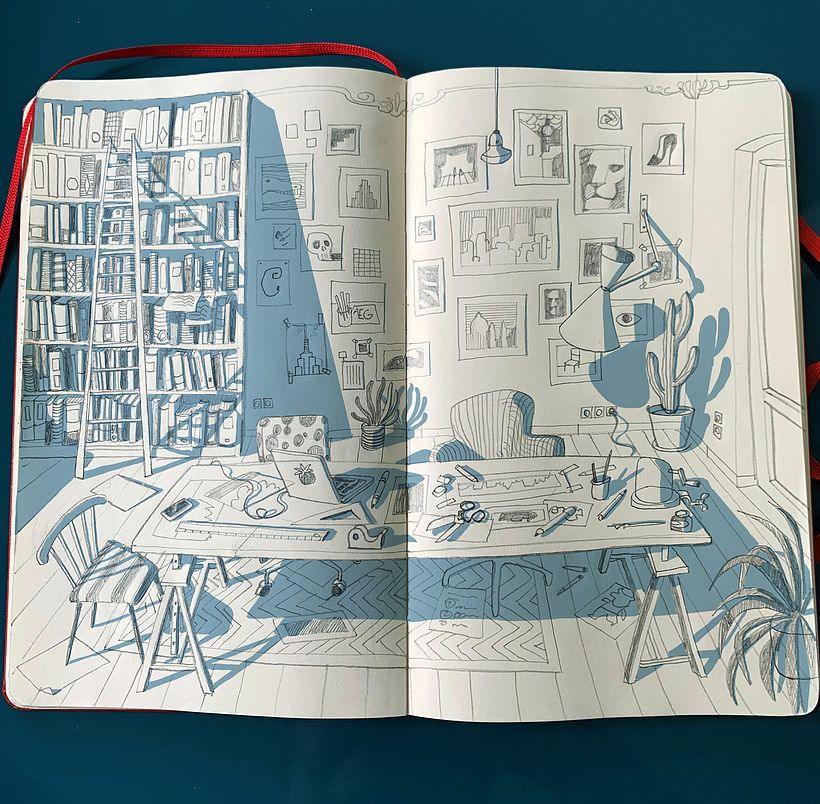 Studio Sketch on my Moleskine
