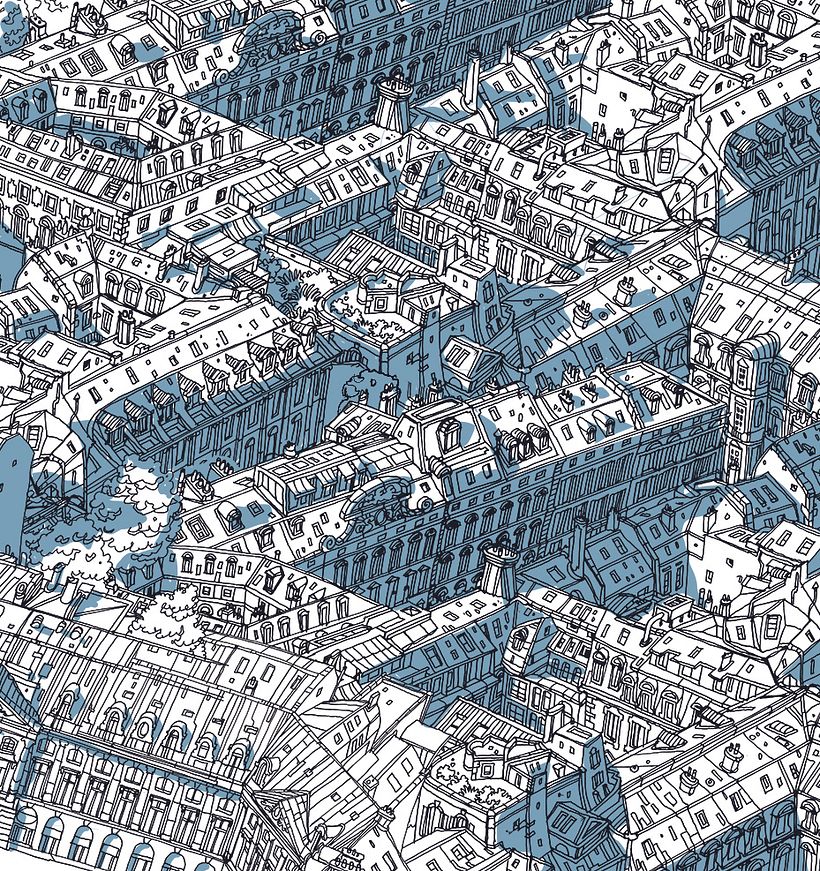 A free-hand sketch created as a preparation for a bigger image