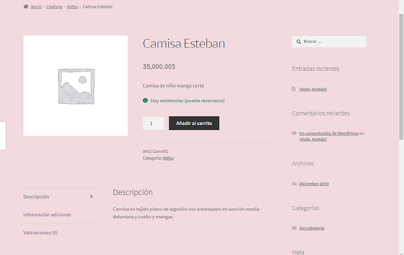 Aun no termino de configurar el carrito.
