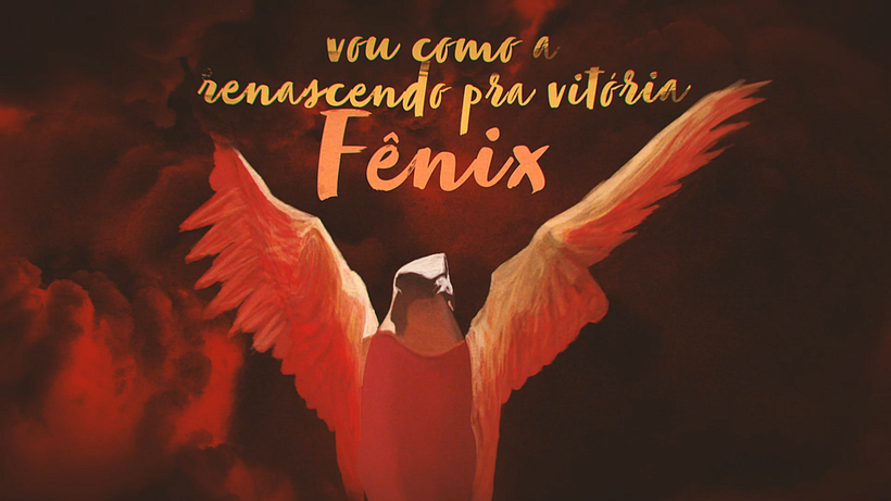 Fênix renasce das cinzas (animação celular)