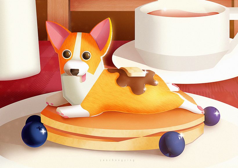 Toast, the Pancake Dog -1