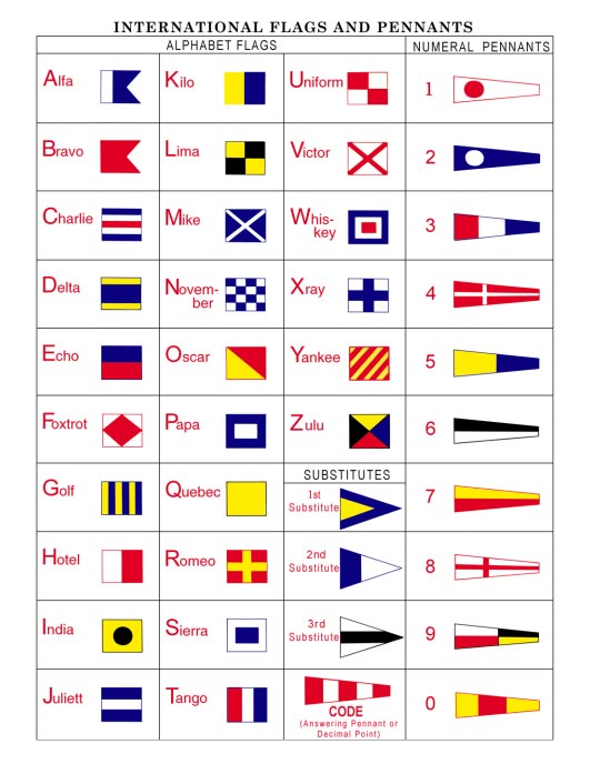 Son solo algunos de los ejemplos de un código internacional aceptado por todos los países