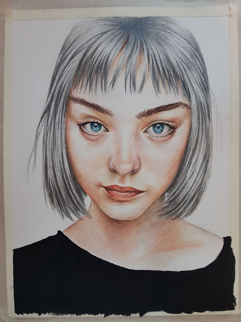 Mi Proyecto del curso: Retrato en acuarela a partir de una fotografía 10