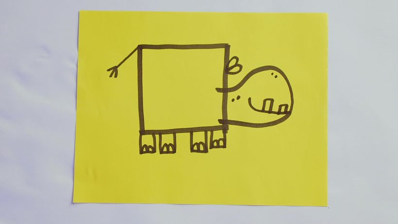 With a square we can do an hippopotamus...