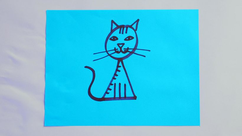 With just a circle and a triangle we can create a cat...