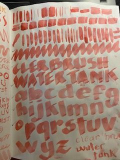 Flat and thick brush