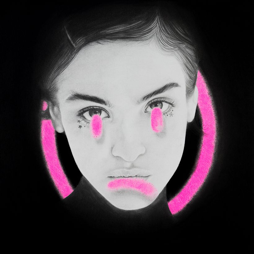 Pink Sadness 30 x 30 cm