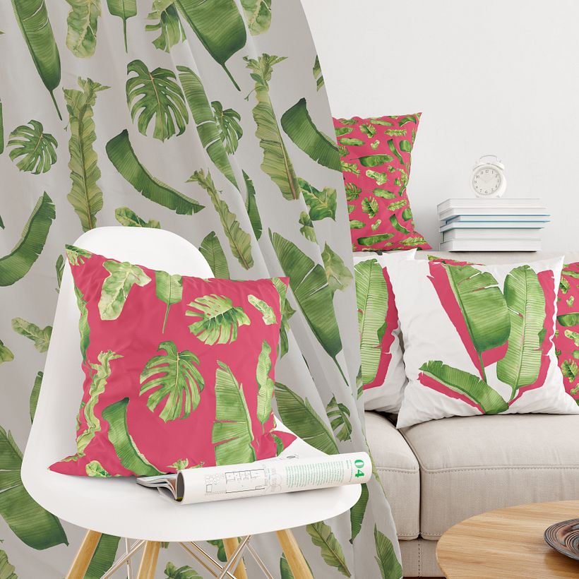 Tropical Leaves - Traditionele illustratie