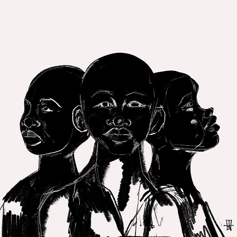 sketch by Adrian Brandon.