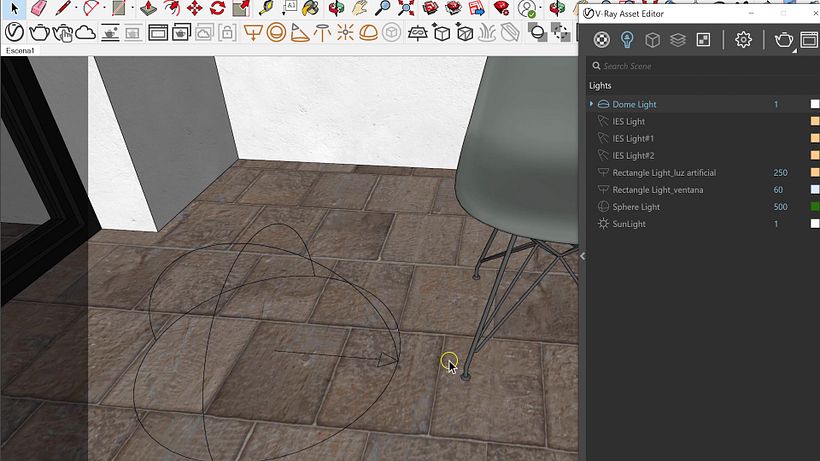 A Dome Light is a dome of light that surrounds our model