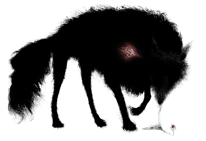 Escritura e ilustración del libro "Animal" 1