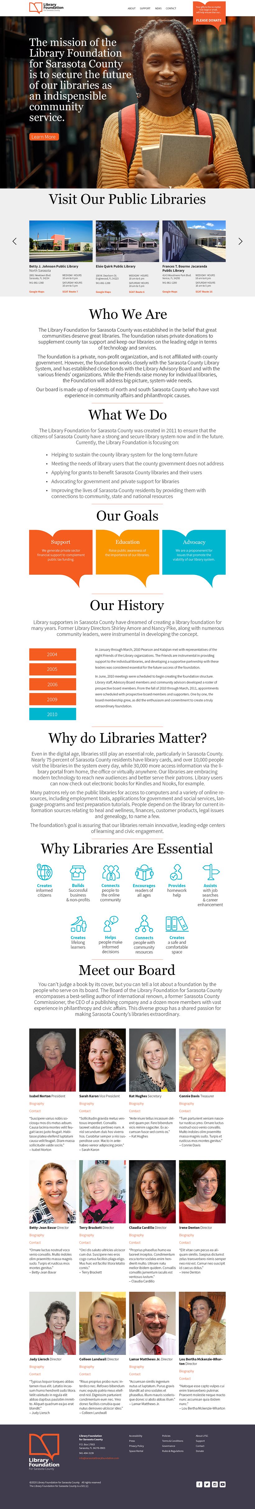 Website refresh sketch.