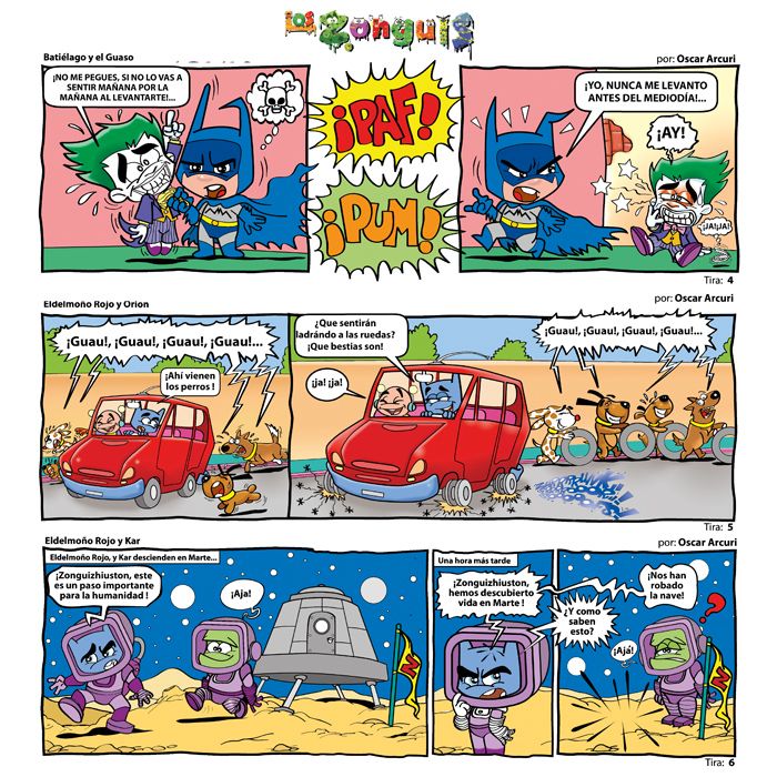 Tiras humor, de los Zonguis