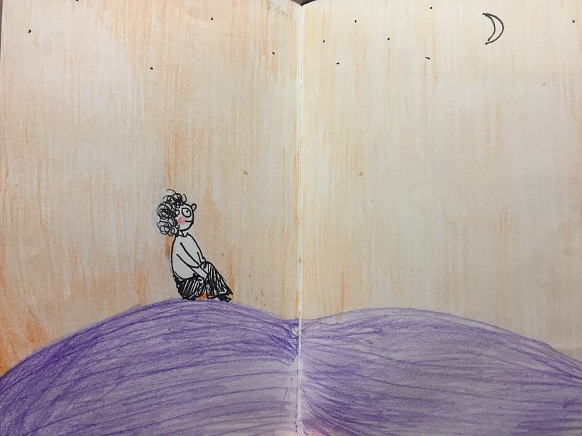 #DMSTK31dias31dibujos DIA 5 . Conjurando a la Luna