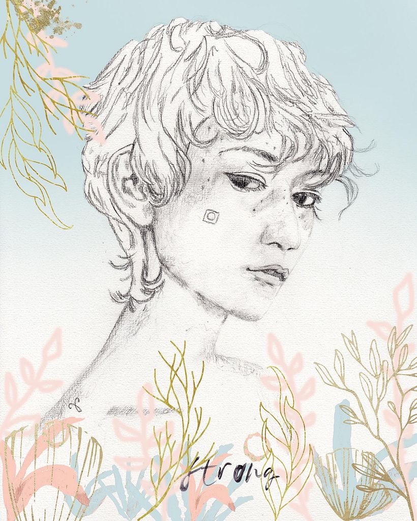 My project in Portrait with Pencil, Color Techniques and Photoshop course -1