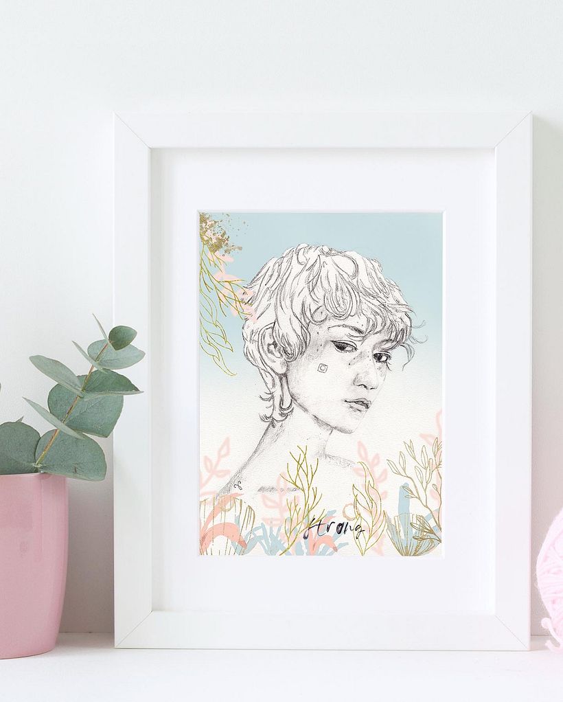 My project in Portrait with Pencil, Color Techniques and Photoshop course 0