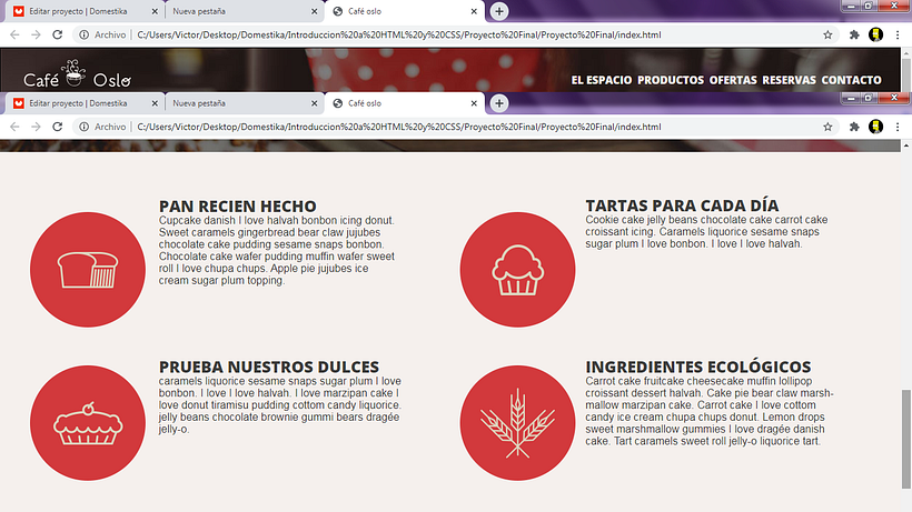 Mi Proyecto del curso: Introducción al Desarrollo Web Responsive con HTML y CSS 3