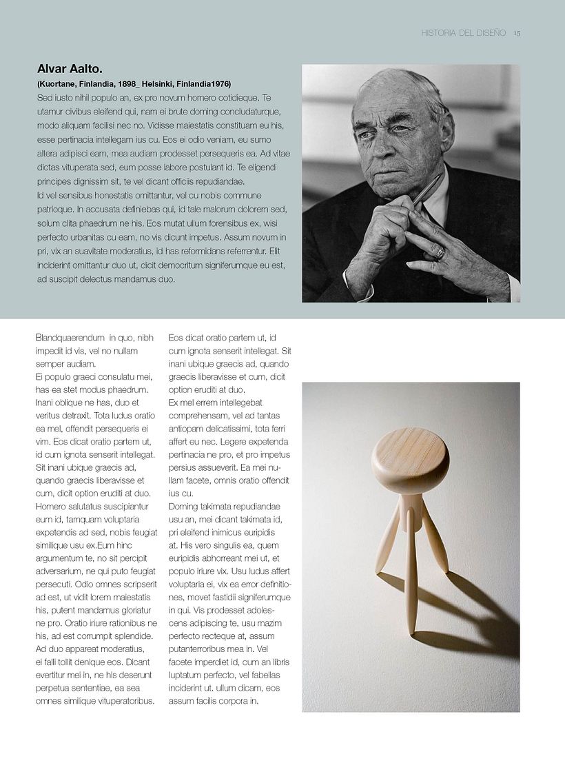Interior DINUME_Sección Historia del Diseño: "Alvar Aalto, el diseño finlandés"