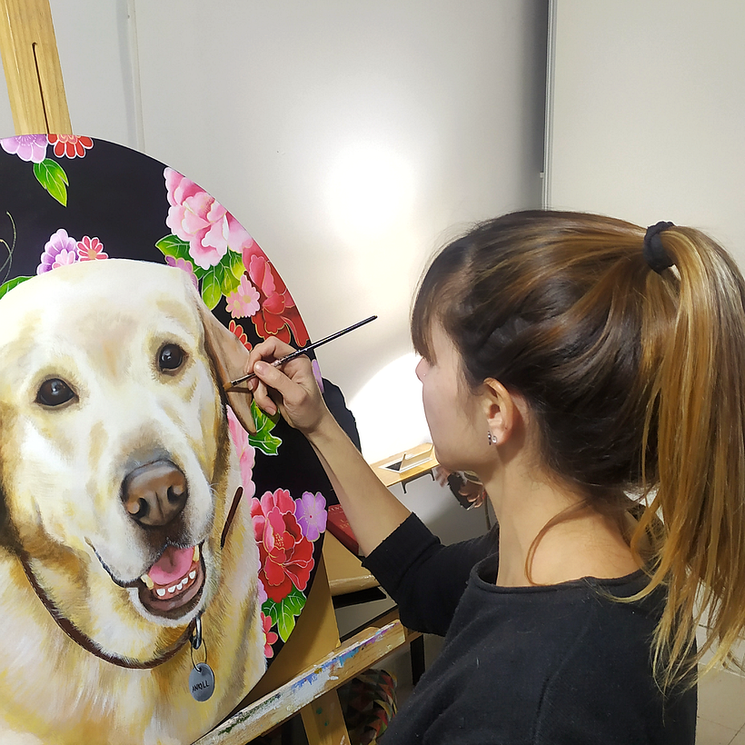 Tamaño de la obra: 60 cm de diámetro