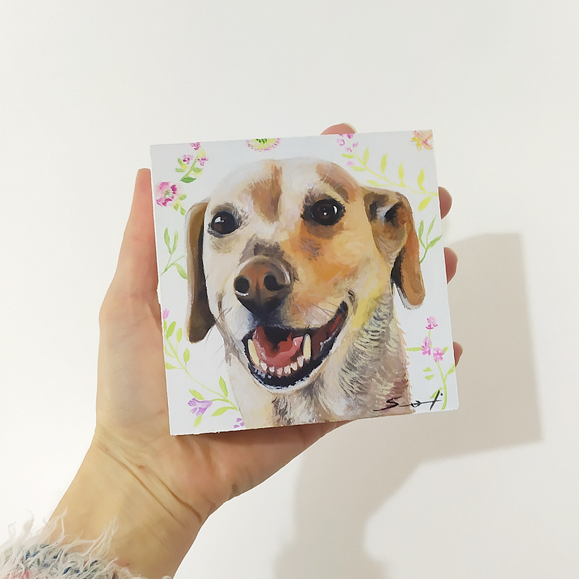 Acrílico sobre madera