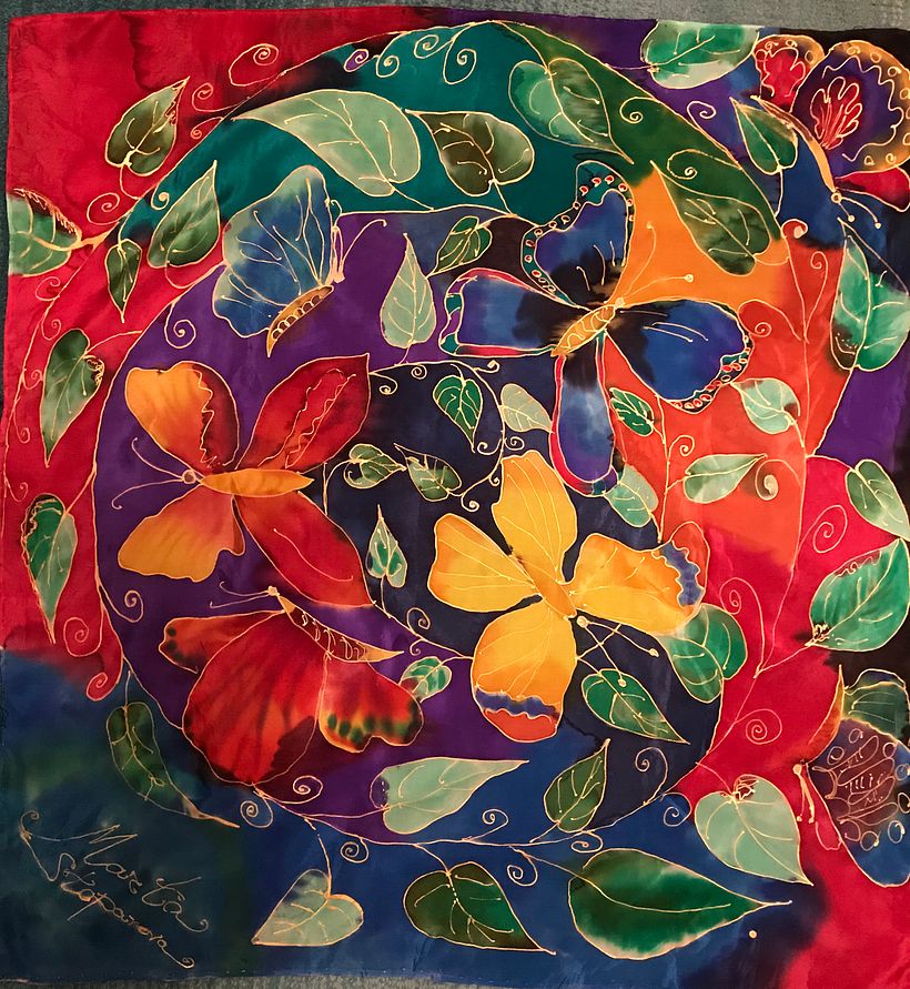 My project in Silk Painting Techniques course - Pintura