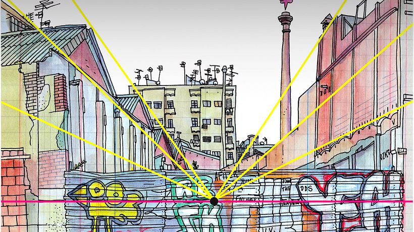 Tutorial Urban sketching: usando diferentes técnicas de perspectiva 3