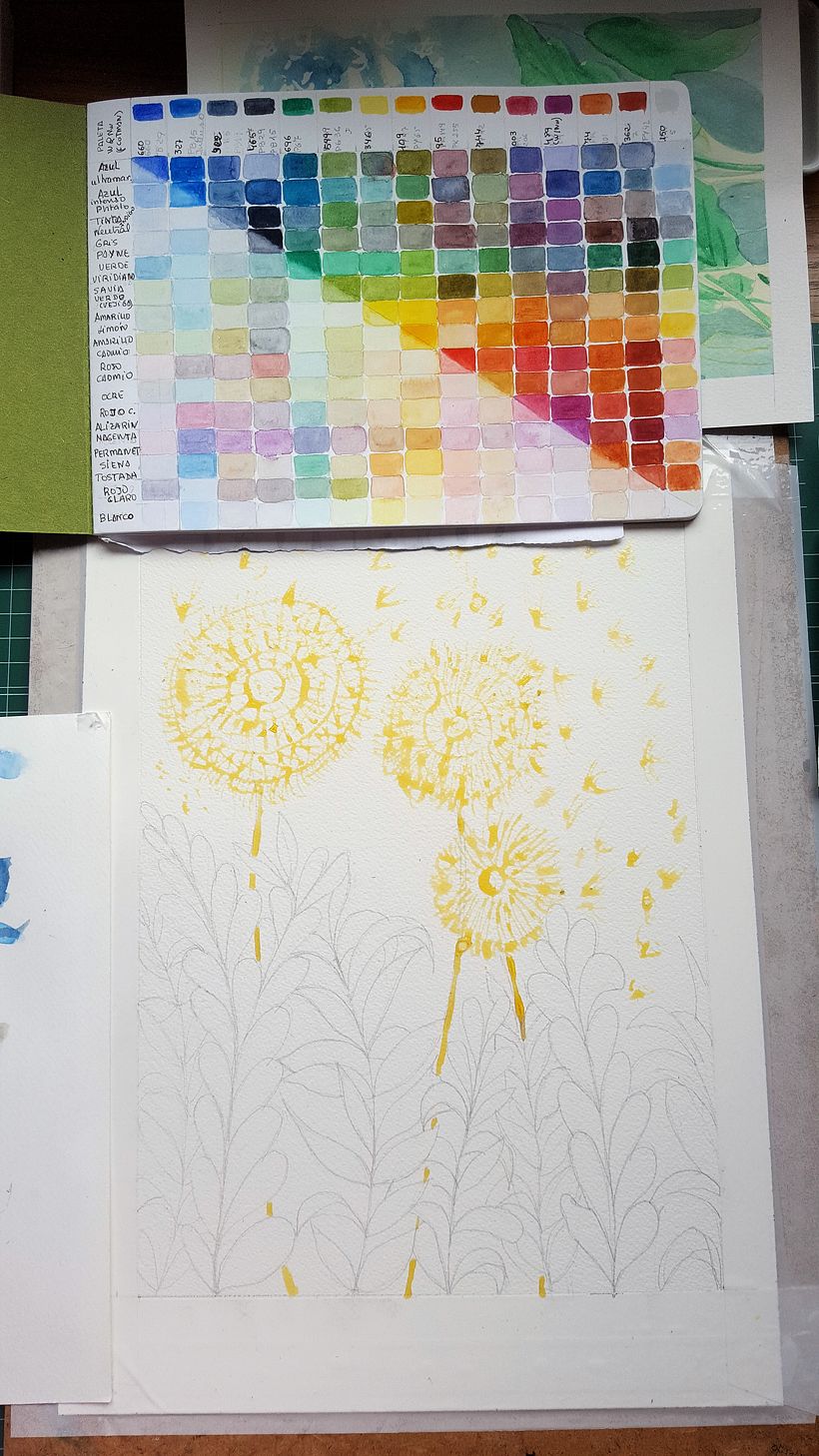 Mi Proyecto del curso: Técnicas de acuarela en negativo para ilustración botánica 4