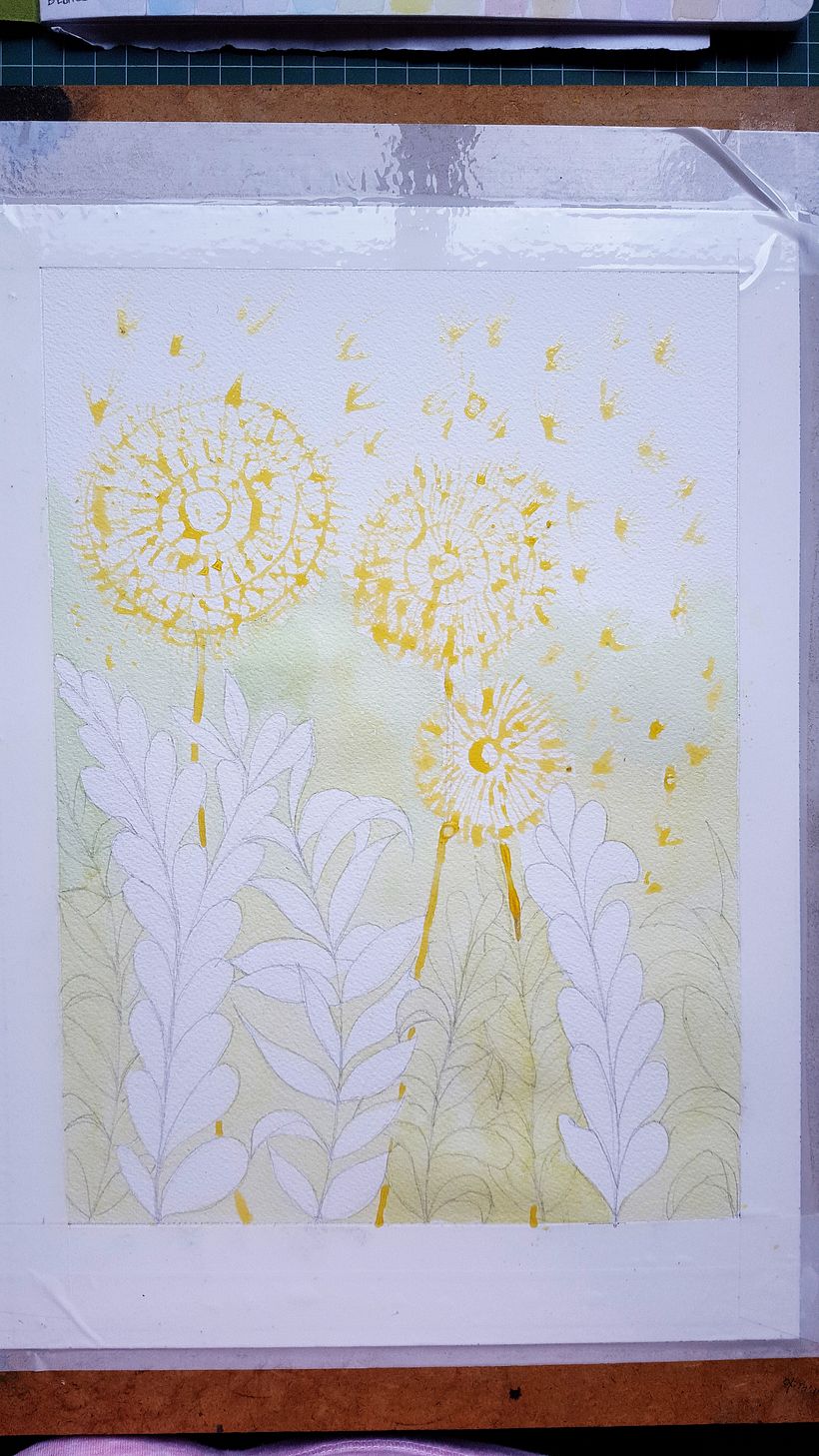 Mi Proyecto del curso: Técnicas de acuarela en negativo para ilustración botánica 6