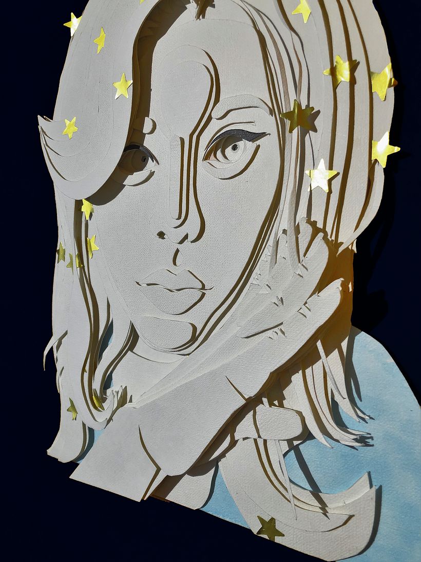Mi Proyecto del curso: Retratos 3D con capas de papel 0