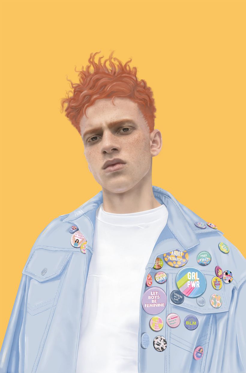 Mon projet de cours : Techniques de portrait illustré numérique 0