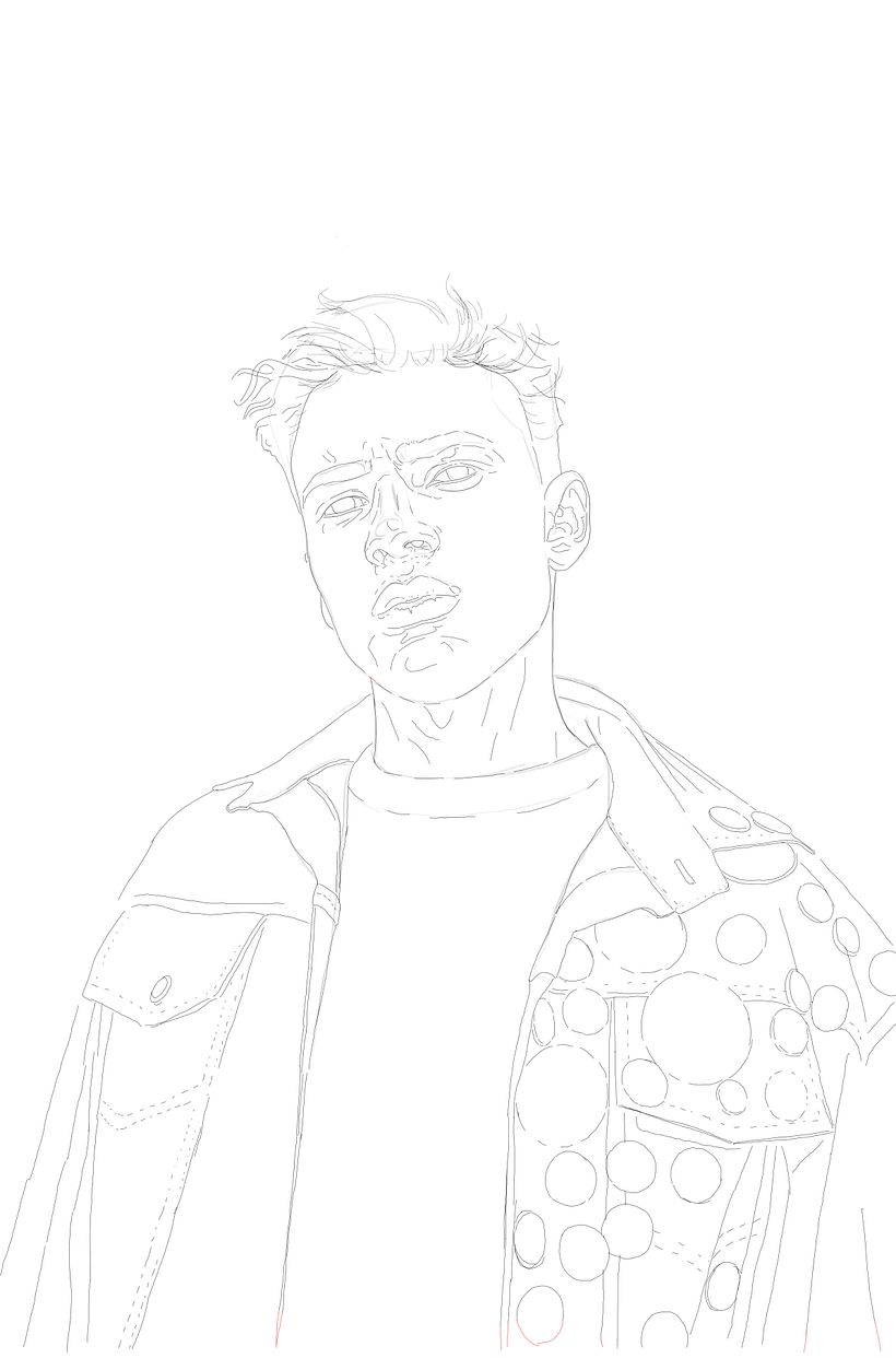 Mon projet de cours : Techniques de portrait illustré numérique 1