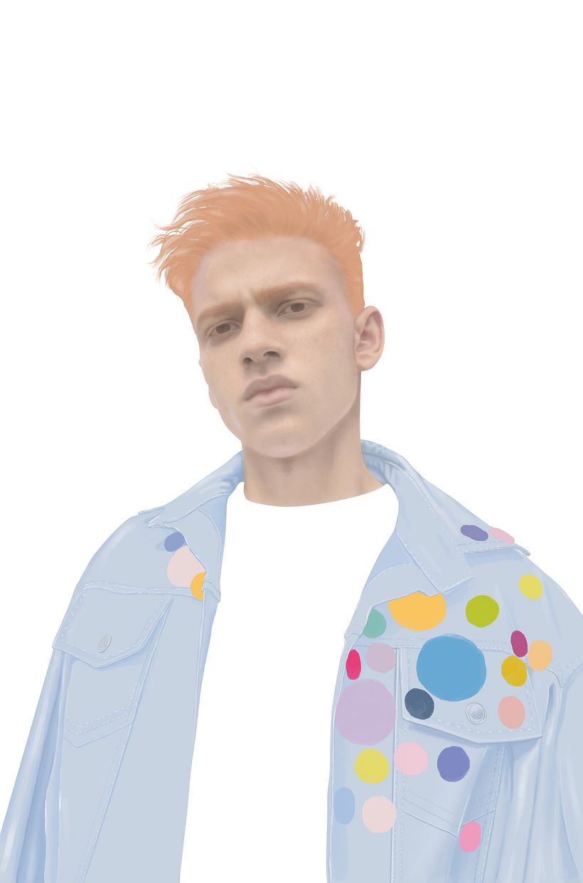 Mon projet de cours : Techniques de portrait illustré numérique 3