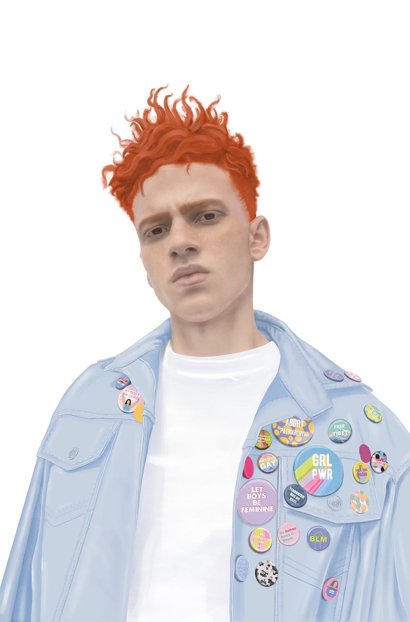 Mon projet de cours : Techniques de portrait illustré numérique 4