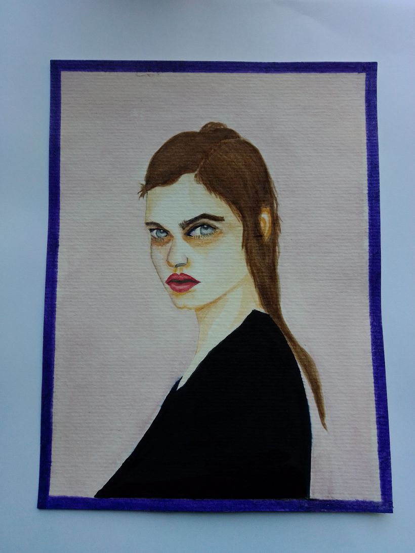 Mi Proyecto del curso: Retrato en acuarela a partir de una fotografía -1