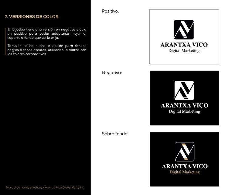 Branding · Arantxa Vico · Digital Marketing 7