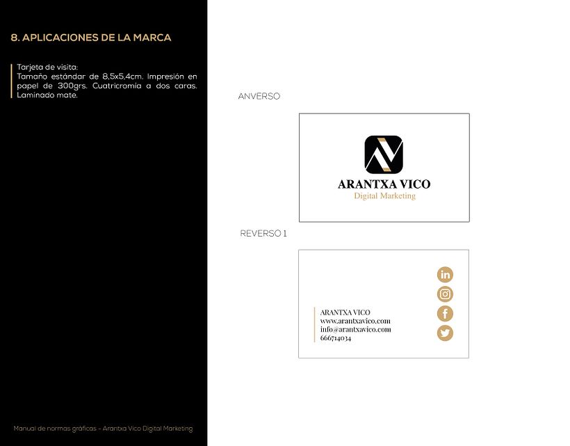 Branding · Arantxa Vico · Digital Marketing 8