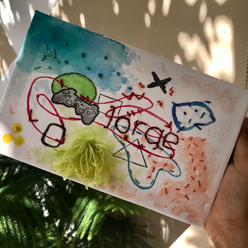 Mi Proyecto del curso: Técnicas básicas de bordado y acuarela 0